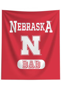 Nebraska Cornhuskers Dad 50x60 Tapestry Blanket