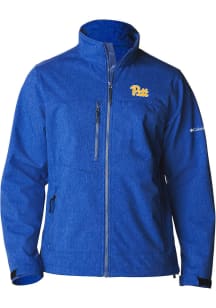 Columbia Pitt Panthers Mens Blue Heat Seal Ascender Medium Weight Jacket