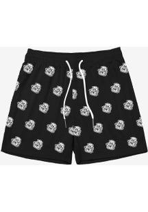 SLAM Michigan Wolverines Mens Black Monochromatic All Over Logo Shorts