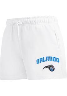Pro Standard Orlando Magic Womens White Classic Chenille Shorts