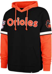 47 Baltimore Orioles Mens Black Threefold Seventies Shortstop Fashion Hood