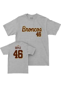 Drew Doyle Western Michigan Broncos Youth Grey NIL Script Player Tee