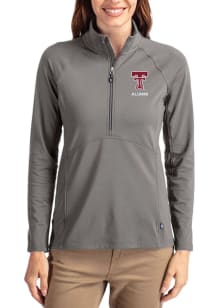 Cutter and Buck Texas Tech Red Raiders Womens Graphite Adapt Eco Qtr Zip Pullover