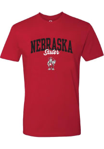 Summit Sportswear Nebraska Cornhuskers Womens Red Sister Short Sleeve T-Shirt
