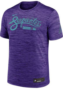 Nike Arizona Diamondbacks Purple Authentic Collection City Connect Velocity Short Sleeve T Shirt