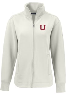 Cutter and Buck Utah Utes Womens White Vault Roam Light Weight Jacket