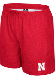Colosseum Nebraska Cornhuskers Mens Red Duncan Camp Shorts