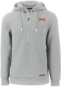 Cutter and Buck Pittsburgh Pirates Mens Grey Cooperstown  Roam Hood