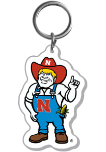 Nebraska Cornhuskers Acrylic Mascot Keychain - Red