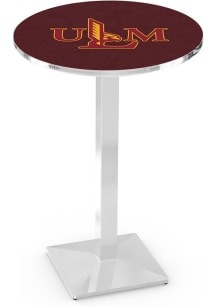 Louisiana-Monroe Warhawks Chrome Square Base Pub Table