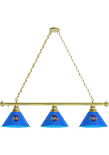 Tulsa Golden Hurricane 3 Shade Gold Billiard Lamp