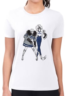 4Her Tampa Bay Lightning Womens White Hockey Girls Short Sleeve T-Shirt