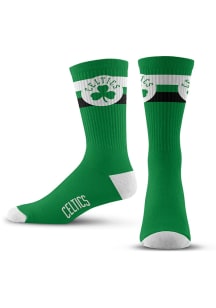 Boston Celtics TMC 2 Stripe Mens Crew Socks
