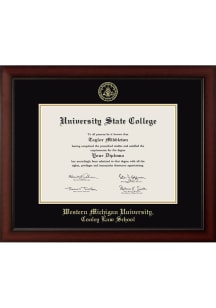 Western Michigan Broncos Embossed Paxton Diploma Frame - Black