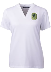 Cutter and Buck Nashville SC Womens White Forge Short Sleeve T-Shirt