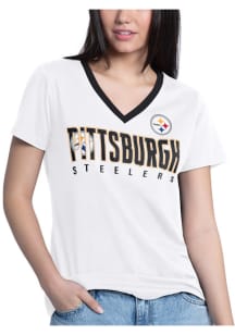 Pittsburgh Steelers Womens White Best Short Sleeve T-Shirt