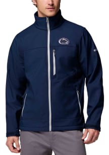 Columbia Penn State Nittany Lions Mens Navy Blue Ascender III Softshell Medium Weight Jacket