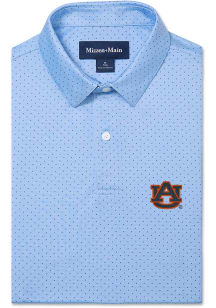 Mizzen+Main Auburn Tigers Mens Light Blue Versa Short Sleeve Fashion Polo