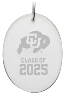 Colorado Buffaloes Class of 2025 Oval Ornament - White