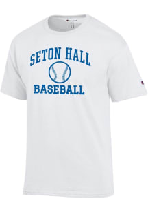 Champion Seton Hall Pirates White Baseball Jersey Short Sleeve T Shirt