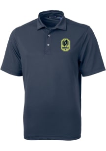 Cutter and Buck Nashville SC Mens Navy Blue Virtue Eco Pique Short Sleeve Polo