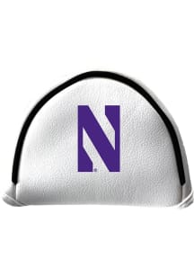 Northwestern Wildcats White Mallet Putter Cover