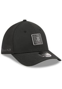 New Era Minnesota Vikings Mens Black 2026 NFL Training Camp 39THIRTY Flex Hat