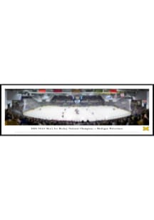 Blakeway Panoramas Michigan Wolverines M Ice Hockey Nat Champs 2026 Standard Framed Posters