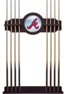 Atlanta Braves Solid Wood Cue Rack Pool Table Accessories