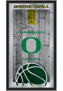 Oregon Ducks Basketball Hanging Back Bar Mirror