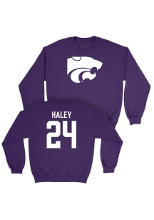 Austin Haley K-State Wildcats Mens Purple NIL Legacy Player Crew
