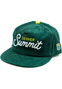 Denver Summit FC Script Corduroy 5-Panel Adjustable Hat - Green