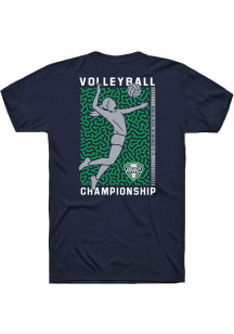 Summit Sportswear MAC Navy Blue Volleyball Short Sleeve T Shirt