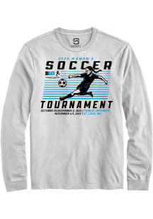 Summit Sportswear Big Ten White 2025 Women's Soccer Tournament Long Sleeve T Shirt