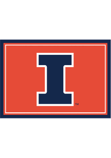 Illinois Fighting Illini 8x11 Spirit Interior Rug - Orange