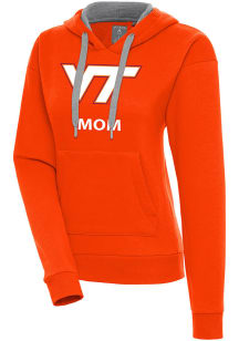 Antigua Virginia Tech Hokies Womens Orange Mom Victory Hooded Sweatshirt