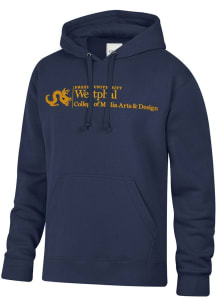 Drexel Dragons Mens Navy Blue WESTPHAL COLLEGE OF MEDIA ARTS AND DESIGN Embroidered Long Sleeve Ho..