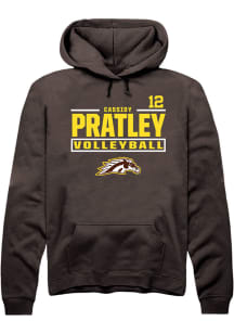 Cassidy Pratley Western Michigan Broncos Mens Brown NIL Stacked Box Player Hood