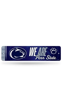 Penn State Nittany Lions We Are 4x15 Metal Street Sign - Silver