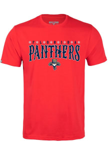 Levelwear Florida Panthers Red Richmond Snowflakes Short Sleeve T Shirt