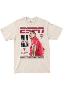Curt Cignetti Indiana Hoosiers Ivory ESPN Cover Short Sleeve Fashion Player T Shirt