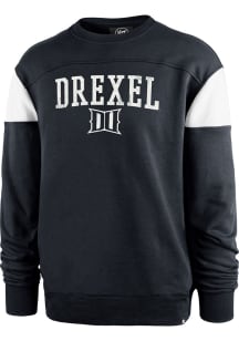 47 Drexel Dragons Mens Light Blue Groundbreak Onset Long Sleeve Fashion Sweatshirt