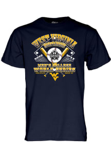 Blue 84 West Virginia Mountaineers Navy Blue 2026 College World Series Bound Short Sleeve T Shirt