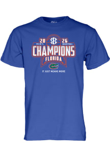 Blue 84 Florida Gators Blue 2026 SEC Men's Basketball Regular Season Champions Short Sleeve T Shir..
