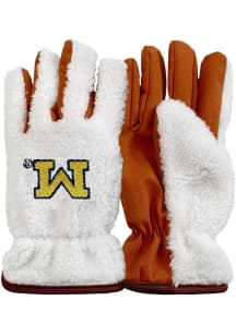 Forever Collectibles Michigan Wolverines Sherpa Faux Suede Womens Gloves