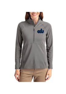 Cutter and Buck Old Dominion Monarchs Womens Graphite Vault Adapt Eco Qtr Zip Pullover