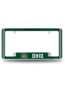 Ohio Bobcats Classic All Over Chrome License Plate Frame - White