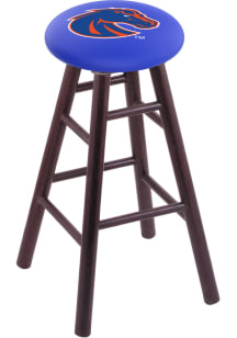 Boise State Broncos Round Cushion Oak Pub Stool - Brown