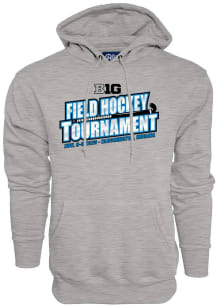 Blue 84 Big Ten Mens Grey Field Hockey Championships Long Sleeve Hoodie
