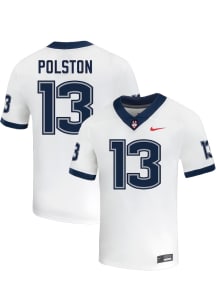 Bo Polston  Nike UConn Huskies White NIL Name And Number Football Jersey